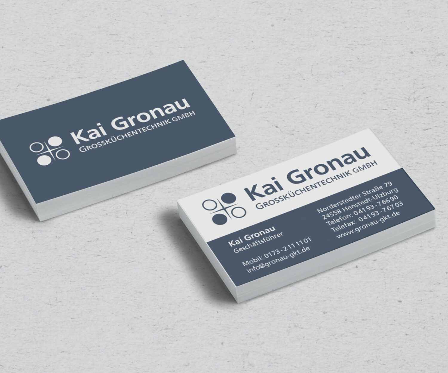 Gronau Grossküchentechnik - Visitenkarten - Henstedt-Ulzburg